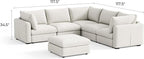 LINSY HOME Oversized Modular Sectional Sofa, Rubik V Modern Sectional Couch Set - Image 2