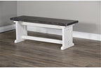 Pemberly Row 4-Piece Farmhouse Wood Breakfast Nook Set - Image 8