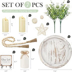 Rustic Modern Farmhouse Decor Set of 7 for Your Living Room - Image 6