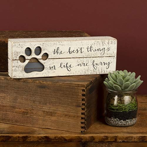 Primitives by Kathy 38231 Hand-Lettered Slat Box Sign, Best Things In Life - Image 2