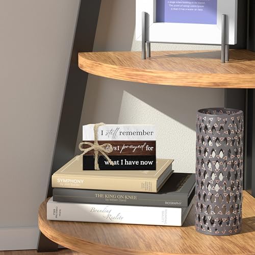 Decorative Books For Home Decor, Coffee Table Faux Wood Book Stack Decor, I Still Remember Modern Stacked Book Decor, Stacked Display Books For Shelf Mantel Nightstand Display, Three Pieces -C(07) - Image 6