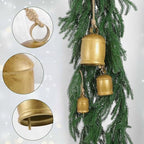 Rowfad Decorative Cow Bells, Christmas Bells, Set of 3 - Image 4