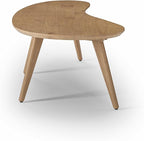 Camaflexi Mid Century Modern Abstract Shaped Coffee Table/Wood/Light Oak Finish - Image 7