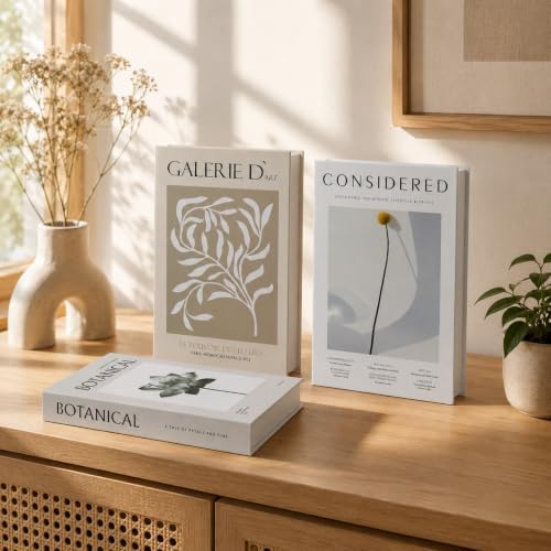 3 PCS Faux Decorative Books for Home Decor-Coffee Table Books Decor-Aesthetic Fake/Faux Books for Decoration,libros Decoration for Coffee Table, Shelf Accessories - Image 4