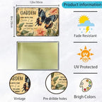 Funny Garden Metal Sign And Into The Garden I Go To Lose My Mind and Find My Soul Butterfly Poster for Farmhouse Home Kitchen 8x12 Inch - Image 2
