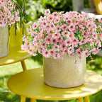 ATTGREAT Artificial Flowers for Outdoors UV Resistant, 24 Bundles(Pink) - Image 6