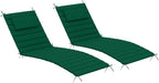 Sundale Outdoor Olefin Quilted Lounge Cushion Set of 2, Patio Foldable Chaise by SundaleOutdoor