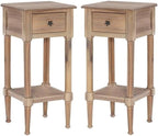 Home Square Wood Accent Starfish Coastal Side Table in Natural by HomeSquare