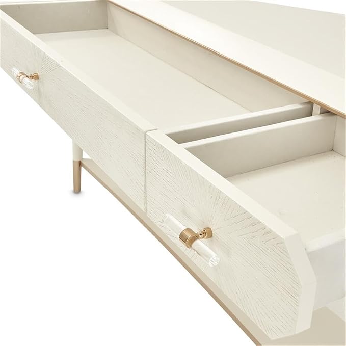 MICHAEL AMINI La Rachelle 3 Drawer Console Table in Champagne Ivory - Image 10
