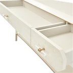 MICHAEL AMINI La Rachelle 3 Drawer Console Table in Champagne Ivory - Image 10