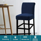 Turquoize Bar Stool Covers 2 Pack Bar Stool Covers - Image 2
