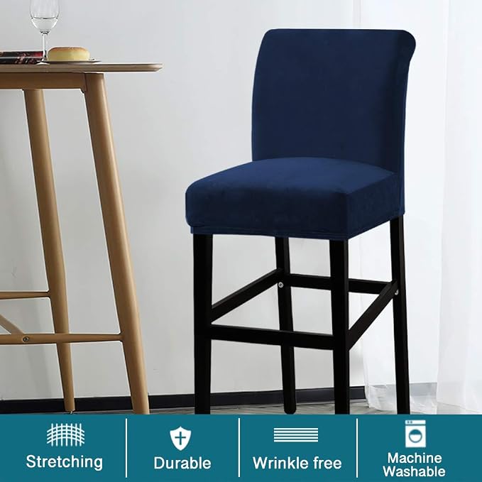 Turquoize Bar Stool Covers 2 Pack Bar Stool Covers - Image 2