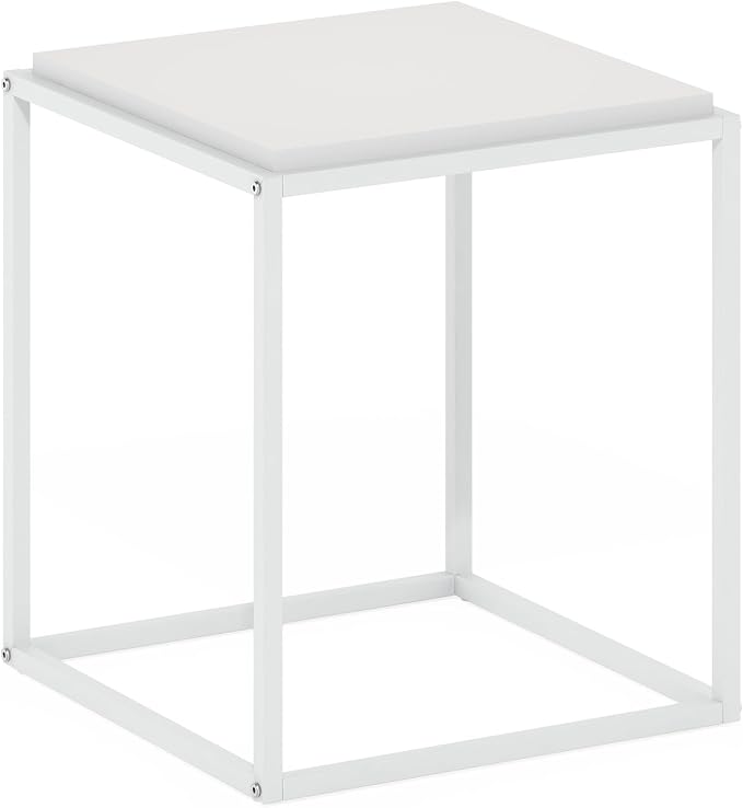Furinno Moretti Side Table, 1-Tier Stackable Metal Frame End Table, Night Stand - Image 5