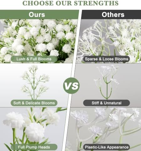 40 Pcs Babys Breath Artificial Flowers,Baby Breath Flowers Artificial Bulk - Image 4