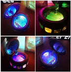 Briskfeel Vintage Music Box with Constellations Rotating Goddess LED Lights Twinkling Resin Carved Mechanism Musical Box with Sankyo 18-Note Wind Up Signs of The Zodiac Gift for Birthday (Upgraded) - Image 5