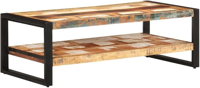 Coffee Table 47.2"x23.6"x15.7" Solid Reclaimed Wood, End Tables, Living Table - Image 7