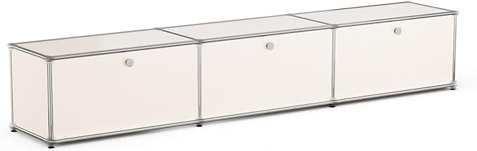 Modern Storage Cabinet White E Versatile Free-Standing Organizer by ARVORAHome