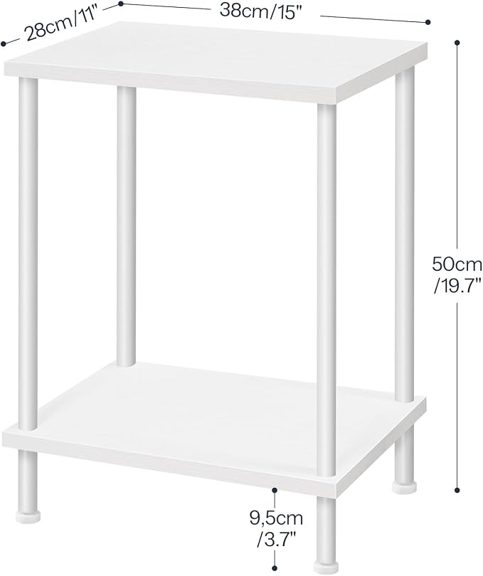 HOOBRO End Tables Set of 2, Small Side Table, Nightstand - Image 3