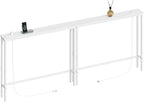 ELYKEN 2 Pack 5.9" Narrow Console Sofa Table by ELYKEN