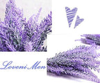 Artificial Lavender Flowers Bouquet in Purple, Fake Plants Christmas Decorations Ornaments for Home Decor Wedding Garden Office Patio Decoration Party Arrangement Outdoor Indoor - 8 pcs - Image 2