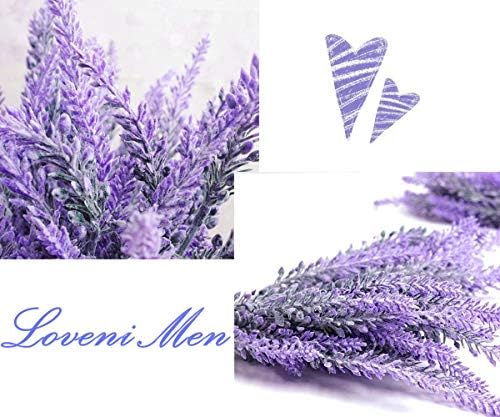 Artificial Lavender Flowers Bouquet in Purple, Fake Plant for Home Decor, Wedding, Garden, Office, Patio Decoration, Party Arrangement, Outdoor, Indoor, 4 pcs - Image 3
