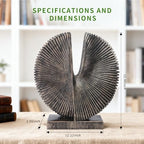 Modern Abstract Round Decorative Sculpture , Dining Living Room Desk Decor,Geometric Home Decor Statues,Shelf Top Decor Aesthetics,making it perfect for placing coffee tables or office shelves - Image 3