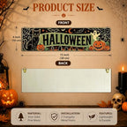 Retro Halloween Decor, 3 Pcs Halloween Hanging Signs, Entryway Decor Wall - Image 2
