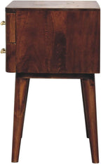 Scandinavian Design Chestnut T-Bar Nightstand - Image 9