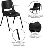 Flash Furniture HERCULES Series 440 lb. Capacity Kid's Black Ergonomic Shell - Image 4