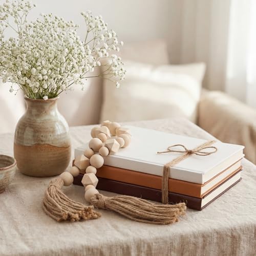 Feifeiya 3 Pieces Faux Decorative Books Set for Home Decor,Vintage Coffee by Feifeiya