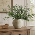 Leftover 5 Pcs 33.4'' Faux Olive Branches for Vase Realistic,Tall Faux Greenery for Vase,Fake Plants,Eucalyptus Stems,Faux Stems for Centerpieces Decoration,Home Decor,Table Decor(No Olive Fruit) by LEFTOVER