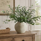 Leftover 5 Pcs 33.4'' Faux Olive Branches for Vase Realistic,Tall Faux Greenery for Vase,Fake Plants,Eucalyptus Stems,Faux Stems for Centerpieces Decoration,Home Decor,Table Decor(No Olive Fruit) by LEFTOVER