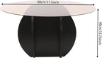 Round Glass Coffee Table for Living Room - Image 3