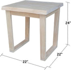 International Concepts Live Edge Solid Wood End Table - Image 3