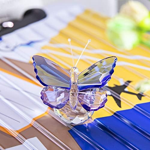 Crystal Cut Butterfly Animal Figurine Ornament Office Table Decor - Image 6
