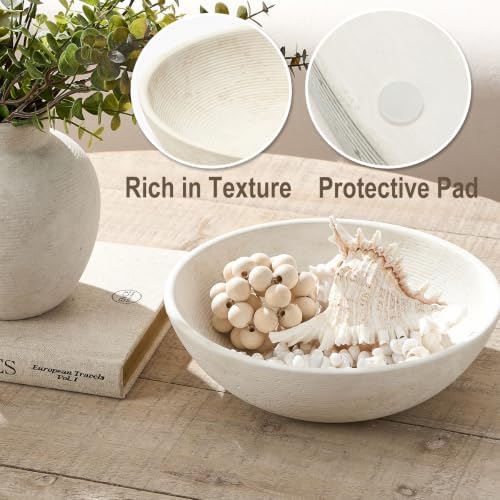Ceramic Decorative Table Bowl Trays Home Room Decor Farmhouse (10" Rustic) - Image 3