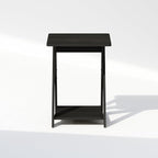 Furinno TIDUR Night Stand, Open Shelf Design X-Legs Nightstand, Criss-Crossed - Image 6