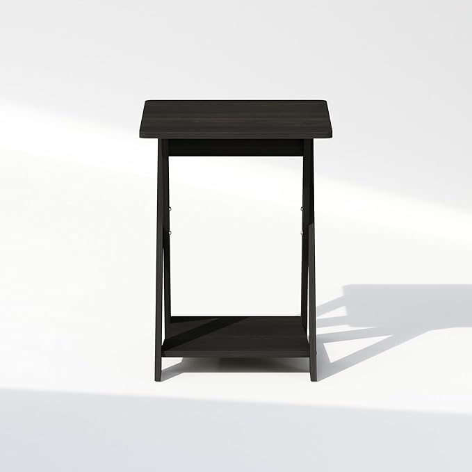 Furinno TIDUR Night Stand, Open Shelf Design X-Legs Nightstand, Criss-Crossed - Image 6