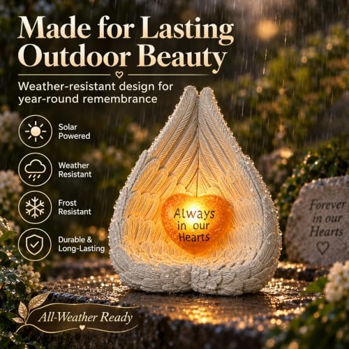 Angel Wings Memorial Statue,Sympathy Gift for Loss of Loved One - Image 5