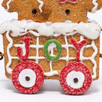 Hodao 9.25IN Gingerbread Train Figurine, Home Tabletop Decor for Christmas - Image 3