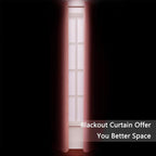 Blackout Curtains 52 x 120 Inch Long Coral Curtains Set of 2 Panels Room - Image 3