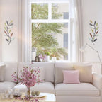 Zhengmy 2 Pcs Metal Leaf Wall Art Vine Branch Decor,Multi Color - Image 6