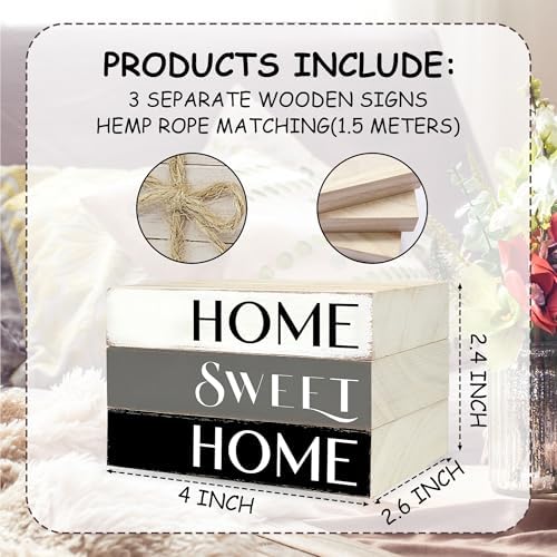 Mini Decorative Books For Home Decor, Small Wood Book Stack For Table Decor, Home Decor Book For Living Room Mantel, Farmhouse Stacked Books Decorative（L41） - Image 6