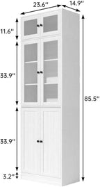 TUSY 85.5" Modern Tall Bookcase - Image 2