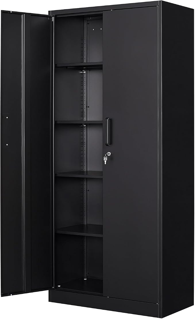 72" Tall Metal Storage Locking Cabinet by Anxxsu
