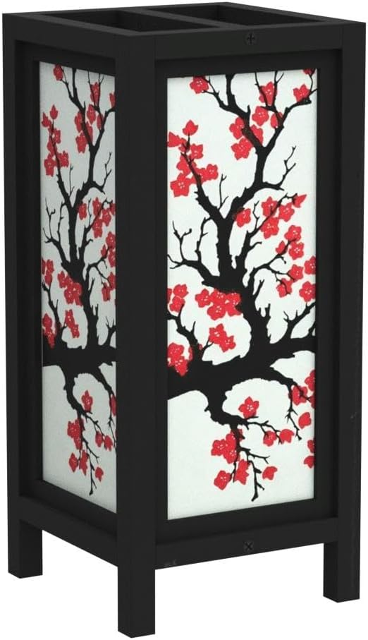 RED BERRY THAILAND LANNA LAMP Japanese Sakura/Cherry Blossom LAMP - Image 4