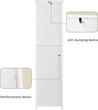 Iwell Tall Bathroom Cabinet, Slim Narrow Bathroom Storage Cabinet - Image 8