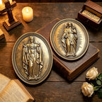 Vintage Jesus Wall Sculpture,Jesus Wall Decor,Sacred Heart of Jesus Decor - Image 3