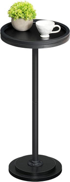 HOOBRO Small Round Side Table, Drink Table, Coffee Martini Table by HOOBRO