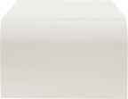 Modern Curved Coffee Table, 47.2’’ Minimalist Waterfall Center Table - Image 8